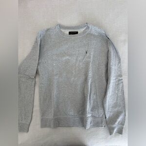 All Saints Light Gray Crewneck Sweater